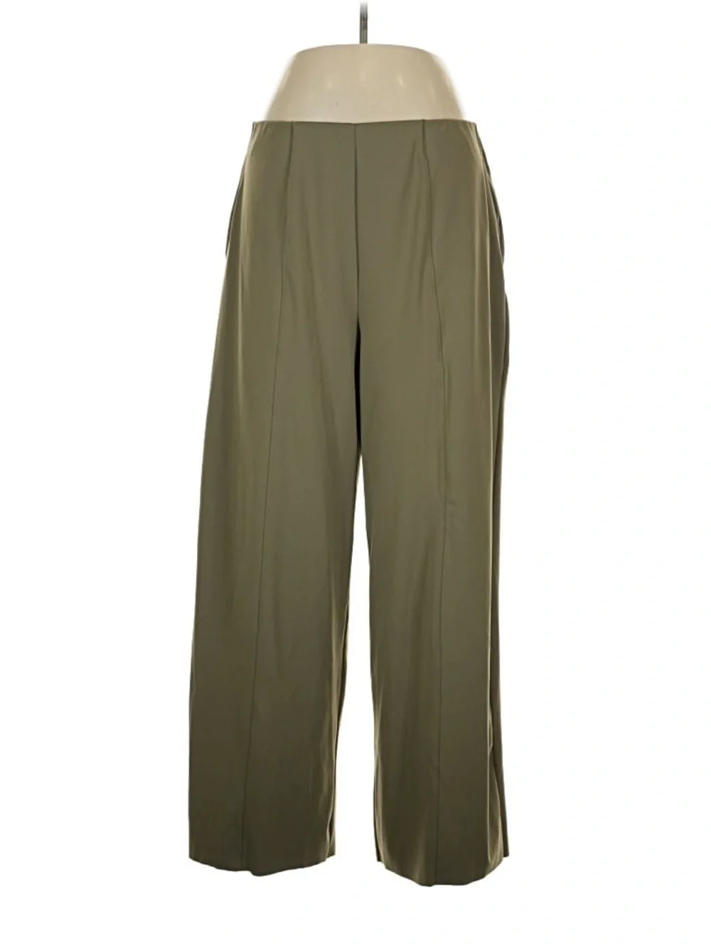 Old Navy Olive Green Wide-Leg High-Rise Trousers